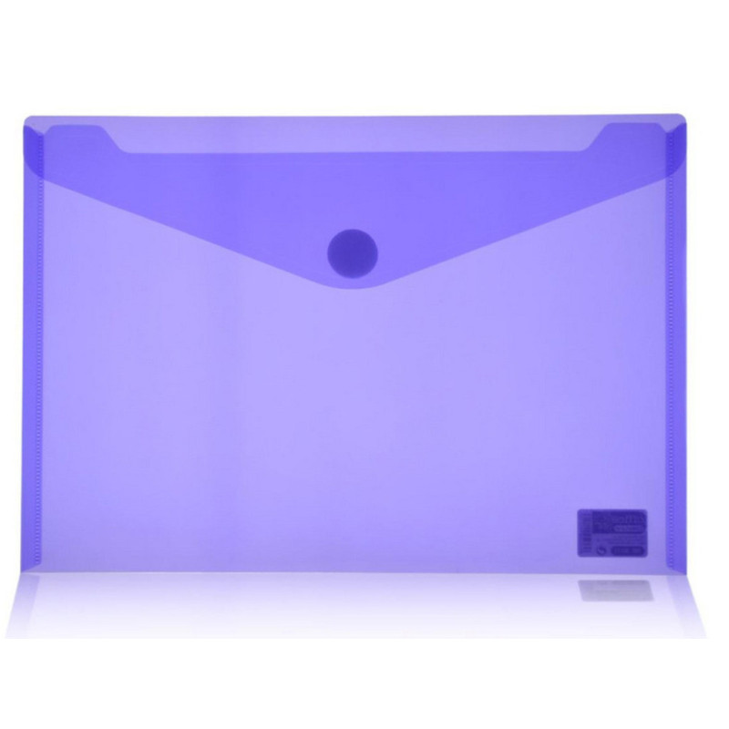 DOSSIER VELCRO A-4 OFFICE BOX VIOLETA TRANSPARENTE PTE 10U 90111-MO