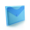 DOSSIER VELCRO A-4 OFFICE BOX AZUL TRANSPARENTE PTE 10U 90126