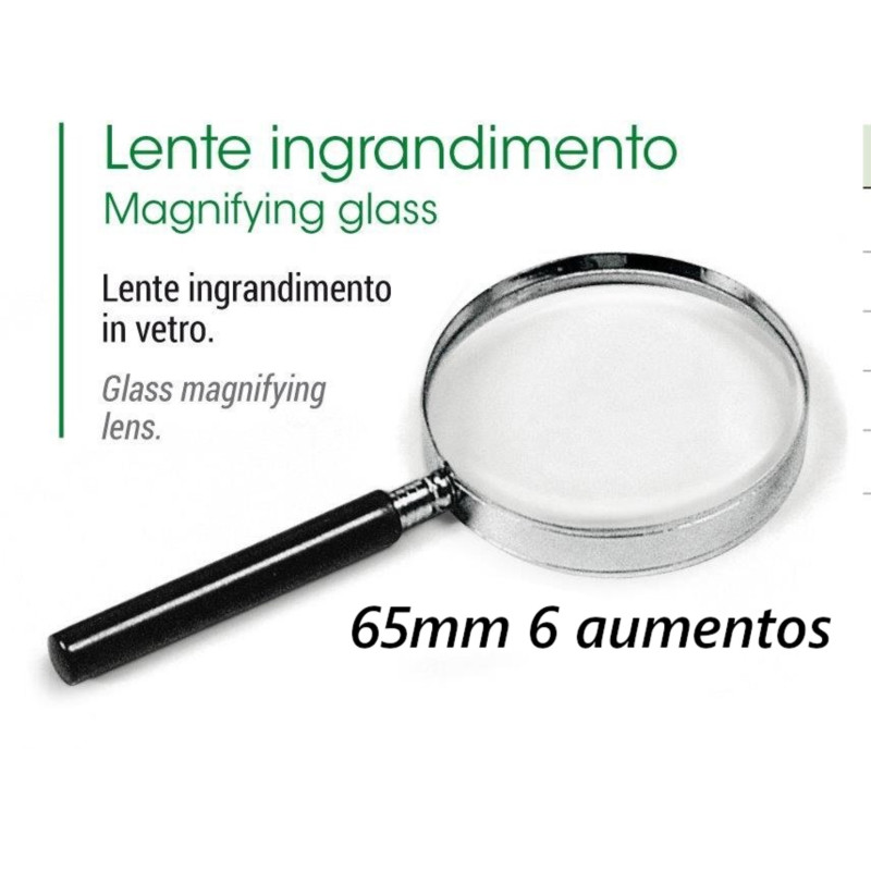 LUPA METALICA LEBEZ 6 AUMENTOS 65MM MANIFOL LU1122
