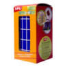 GOMETS RECTANGULARES 20x10MM AZUL ROLLO 3540u. APLI 4884