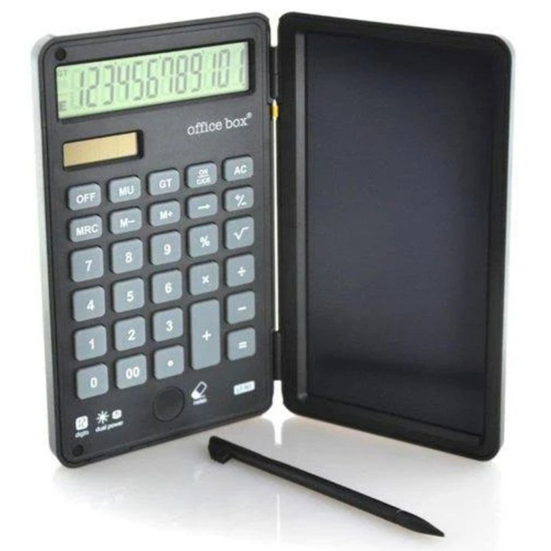 CALCULADORA BOLSILLO OFFICE BOX 12 DIGITOS + NOTAS ELECTRONICA LT-N1