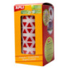 GOMETS TRIANGULARES 10,5x10,5x10,5MM ROJO ROLLO 6136u. APLI 4865
