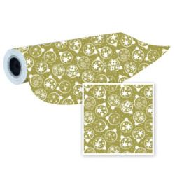 PAPEL REGALO EUROPRICE NAVIDAD DECORATIVO - ORO 62CM IG7737