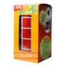 GOMETS CUADRADOS 15x15MM ROJO ROLLO 2832u. APLI 12477