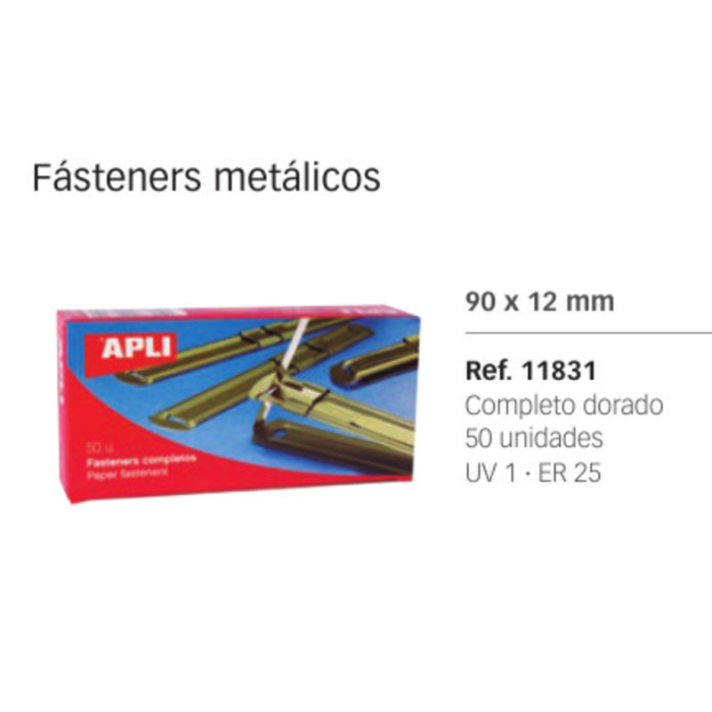 FASTENER APLI HERRAJE JUEGO COMPLETO C/50U 11831