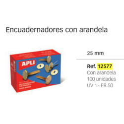 ENCUADERNADORES APLI 25MM C/100 12577