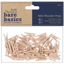 PINZA MINI ARGU MADERA NATURAL BOLSA 40U 2,5MM 43907