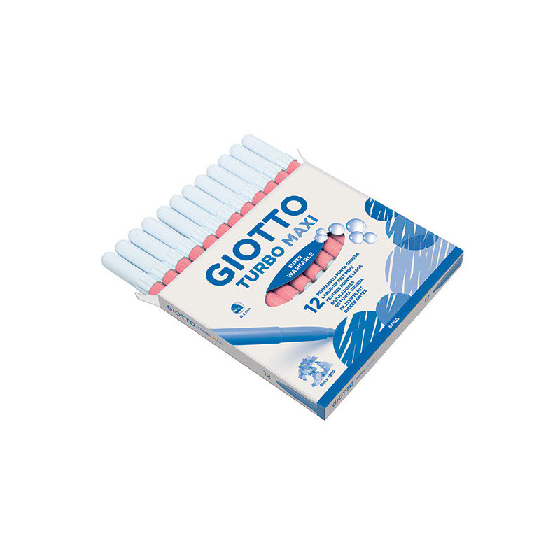 MARCD.ES COLORES GIOTTO TURBO MAXI ROSA CJ.12