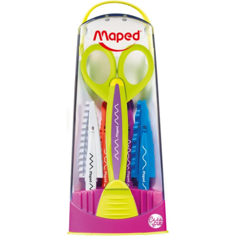 TIJERA MAPED ZIG-ZAG FANTASIA CREA-CUT 5 CORTES INTERCAMBIABLES 601005