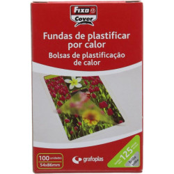 FUNDA PLASTIFICAR  54*86 TARJETA CREDITO 125M C/100U GRAFOPLAS 01 02 14 00