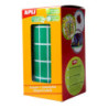 GOMETS RECTANGULARES 20x10MM VERDE ROLLO 3540u. APLI 4886
