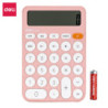 CALCULADORA SOBREMESA DELI COLORES NORDICOS ROSA M124