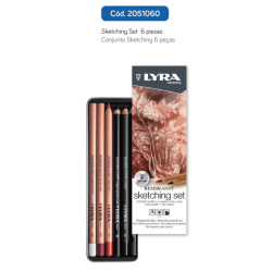 LAPIZ LYRA REMBRANDT SET ESBOZO SKETCHING SET 6 PZAS 2051060 FILA