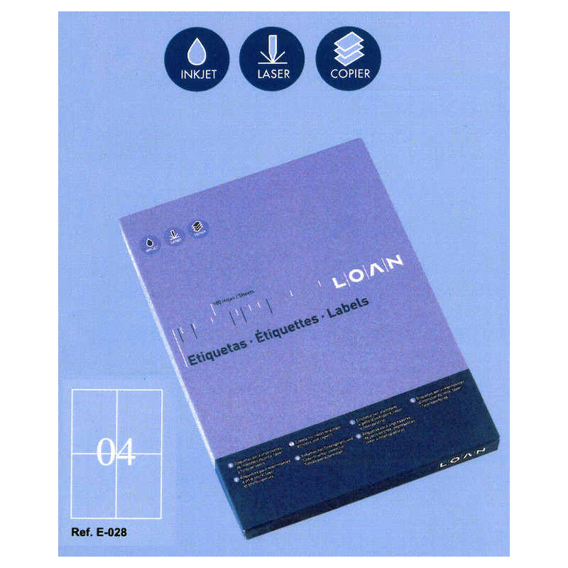 ETIQUETAS LOAN A-4 105*148 100H E-028 (4)