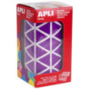 GOMETS TRIANGULARES 20x20x20MM LILA ROLLO 2596u. APLI 11495