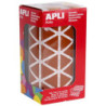 GOMETS TRIANGULARES 20x20x20MM MARRON ROLLO 2596u. APLI 11496