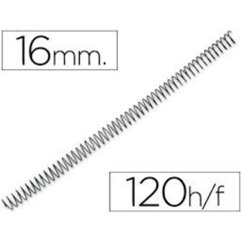 ESPIRAL 16MM PASO 64 C/100U YOSAN