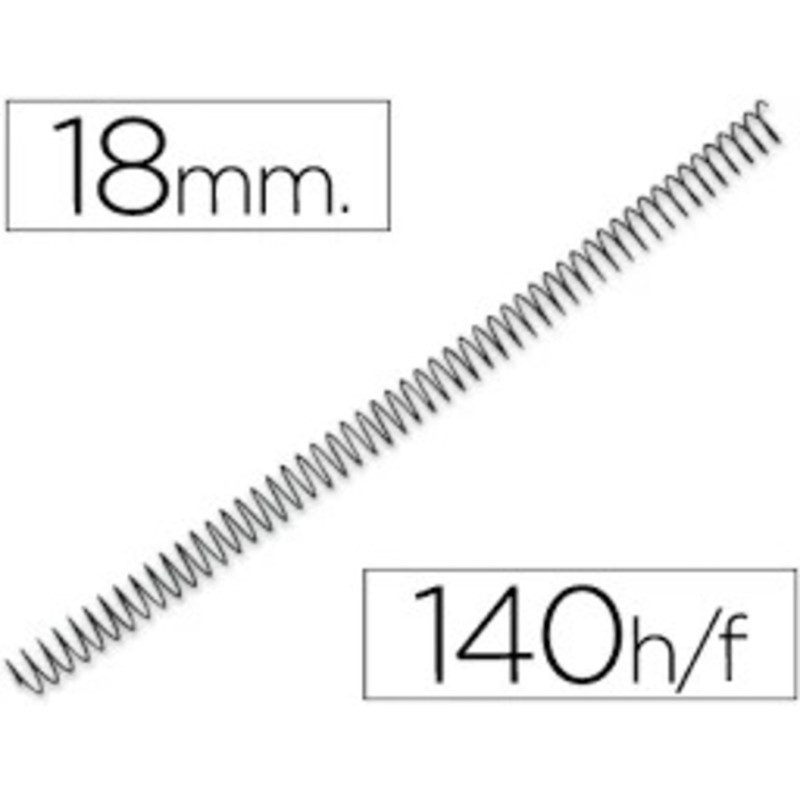 ESPIRAL 18MM PASO 64 C/100U YOSAN