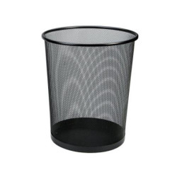 PAPELERA METAL REJILLA DMM 27CM NEGRO 28*27*21,5