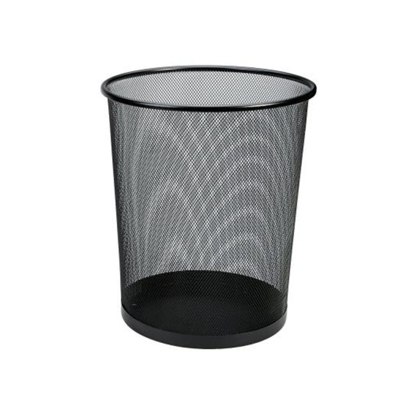 PAPELERA METAL REJILLA DMM 27CM NEGRO 28*27*21,5