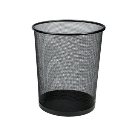 PAPELERA METAL REJILLA DMM 27CM NEGRO 28*27*21,5