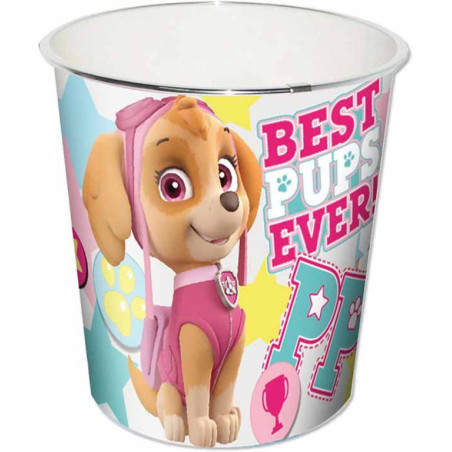 PAPELERA ALEX BOG PAW PATROL PLASTICO 25CM KP-6191 ^