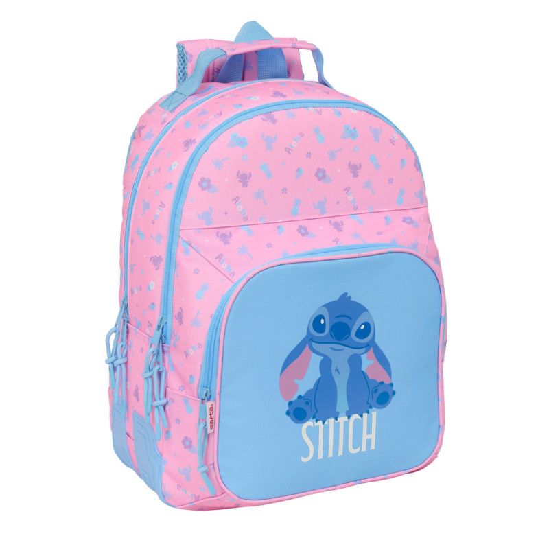 MOCHILA DOBLE ADAPT.CARRO STITCH "BRIGHT" SAFTA26 612615773 42X32 UNIDAD