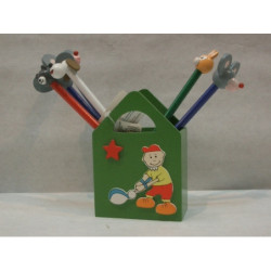 CUBILETE MADERA WG C/6 LAPICES REF. 5530