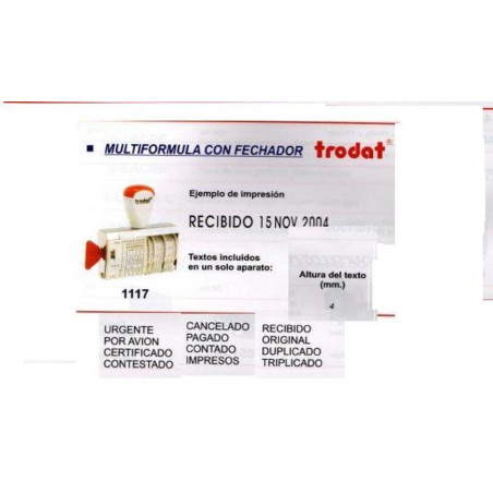 SELLO TRODAT FORMULA MULTIPLE FECHADOR 1117 FRAMUN