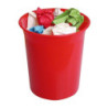 PAPELERA PLASTICO ARCHIVO LISA 2002 ROJA A-2000
