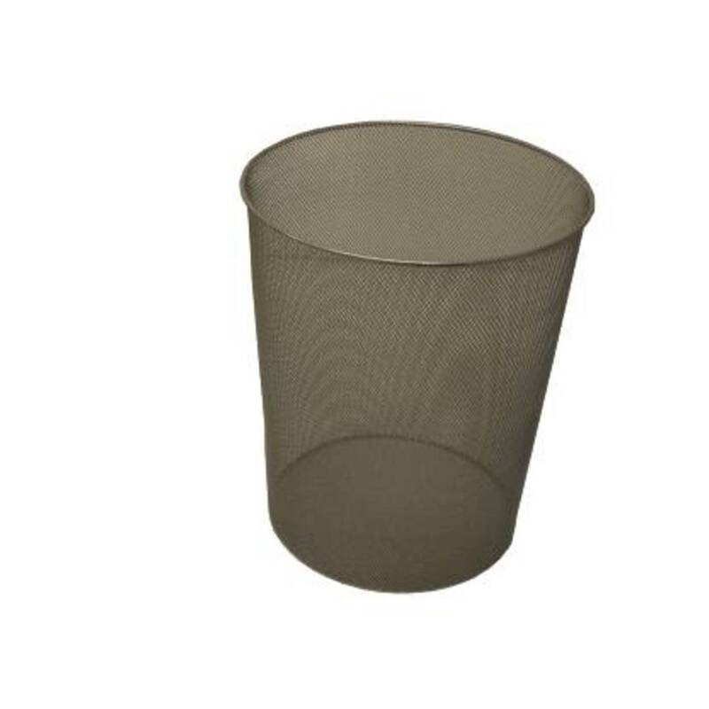 PAPELERA METAL REJILLA POESSA 27CM CROMADO 313296