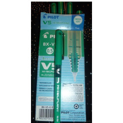 ROTULADOR PILOT V-5 VERDE C/12U