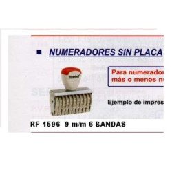 NUMERADOR  9 MM  6 BANDAS REF 1596 FRAMUN