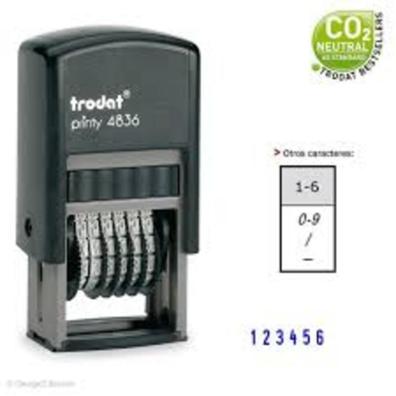 NUMERADOR PRINTY 3 MM  6 BANDAS REF 4836 FRAMUN