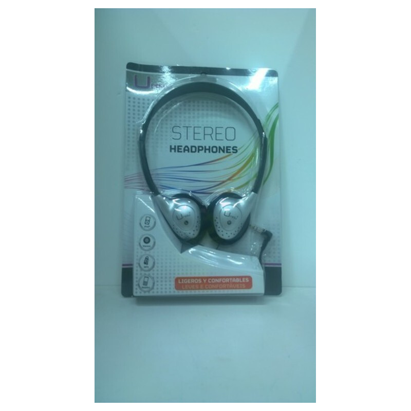 AURICULARES UMAY STEREO C/ARO CABLE 115CM POESSA 323081 ^