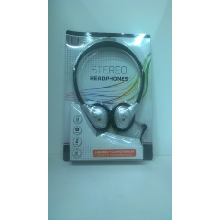 AURICULARES UMAY STEREO C/ARO CABLE 115CM POESSA 323081 ^