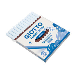 MARCD.ES COLORES GIOTTO TURBO MAXI MARRON CJ.12
