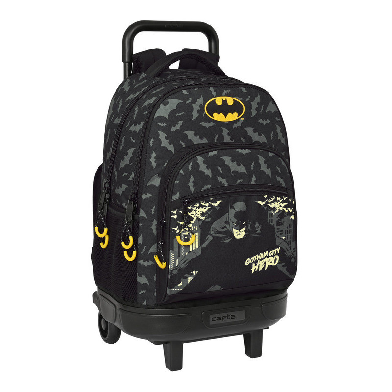 MOCHILA GDE. C/RUEDAS COMPACT EXTRAIBLE BATMAN "HERO" SAFTA23 ENERO 612269918