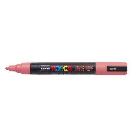 MARCADOR UNI-BALL POSCA PC-5M PUNTA REDONDA 1,8-2,5MM ROSA CORAL -66-