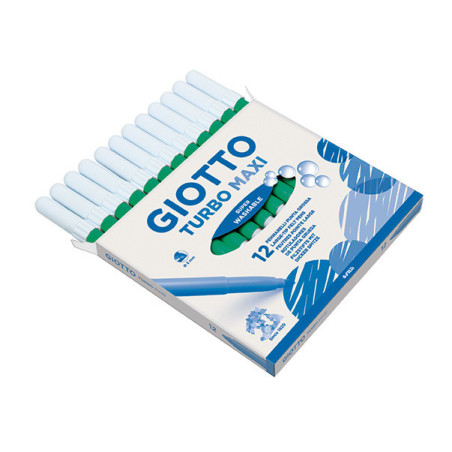 MARCD.ES COLORES GIOTTO TURBO MAXI VERDE CL CJ.12