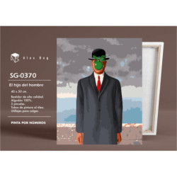 PINTAR POR NUMEROS EL HIJO DEL HOMBRE MAGRITTE ALEX BOG SG-0370