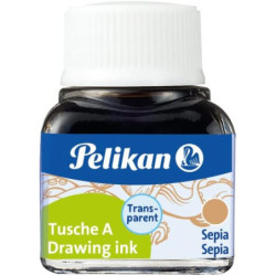 TINTA CHINA PELIKAN 523 FRASCO SEPIA Nº15