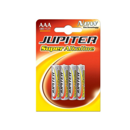 PILA JUPITER SUPER ALKALINE AAA, LR03 4U POESSA 040309 (C/18U)