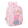 MOCHILA INFANTIL ADAPTABLE PEPPA PIG "HAVING FUN" 612272185 34*26 SAFTA22