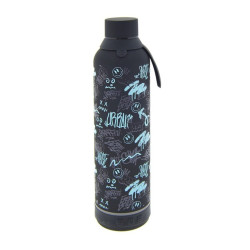 BOTELLA TERMO AUREA 600ML CON ALTAVOZ BT BLACK URBAN GRAFFITI BTA60143