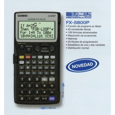 CALCULADORA CASIO FX 5800P ^