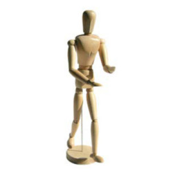 MANIQUI MADERA BARNIZADO 30CM PAE 02060301903