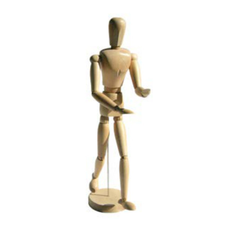 MANIQUI MADERA BARNIZADO 30CM PAE 02060301903