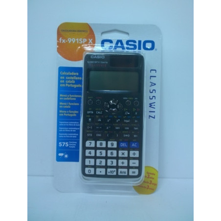 CALCULADORA CASIO CIENTIFICA FX 991 SP X IBERIA 575 FUNCIONES SOLAR BLISTER
