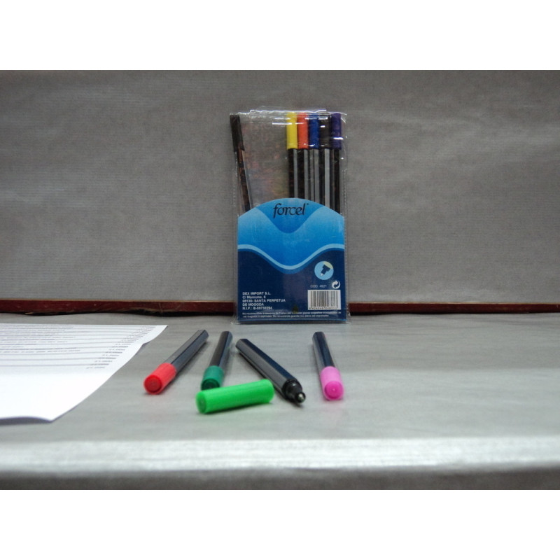 ROTULADOR FORCEL FINELINER PUNTA FIBRA BLISTER 10U REF 4821 ^
